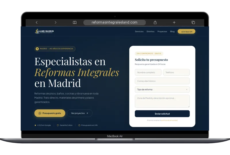 Land Madrid — Reformas Integrales